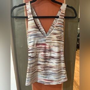 prAna XS Crossback Performance Tank Top – Print – Yoga / Hiking / Activewear